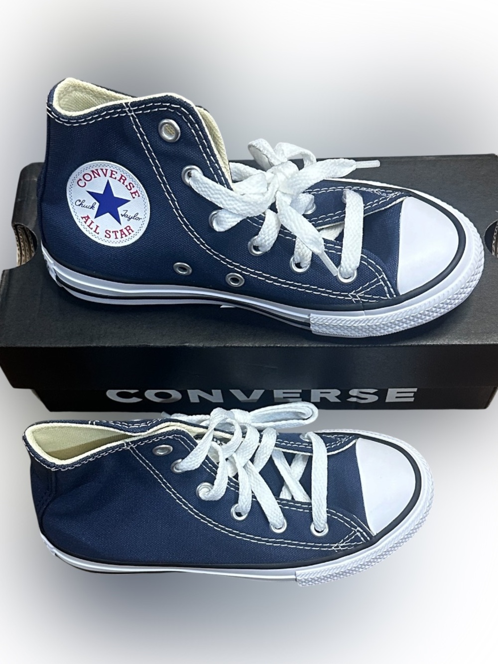 Converse Chuck Taylor All Star High Top Navy Youth 12 Kids Shoes NIB